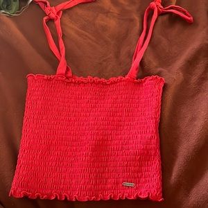 Hollister tie-strap crop top